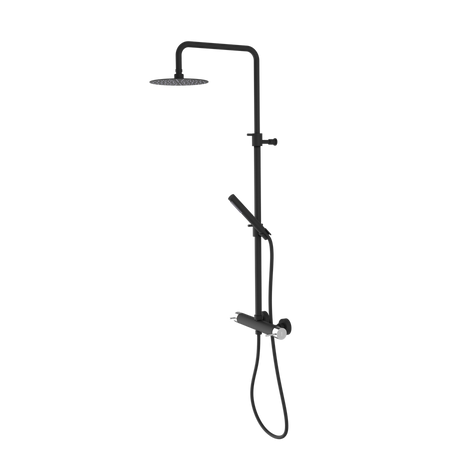 ULTRAMIX zestaw prysznicowy z baterią dźwigniową, czarny mat/chrom