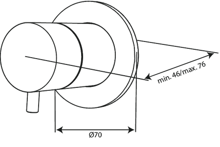 Zawór 2-drożny szczotkowany grafit pvd
