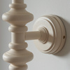 Carnaby Wall Light Fitting Satin Almond White