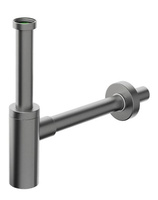 INOXMATER syfon umywalkowy 5/4", odpływ 32mm, stal nierdzewna/gun metal