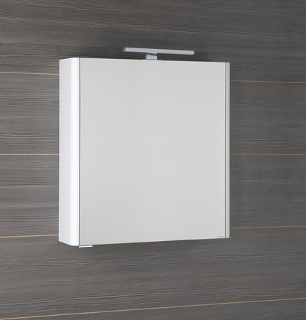 LUCIE szafka z lustrem z oświetleniem LED, 65x70x17cm, biała