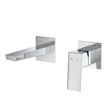 Bateria umywalkowa podtynkowa, chrom