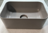 Vitruvit MINIMAL ceramiczna umywalka nablatowa prostokątna 40 x 25 cm Quartz mat z korkiem klik klak Quartz mat (wyprzedaż ekspozycyjna)