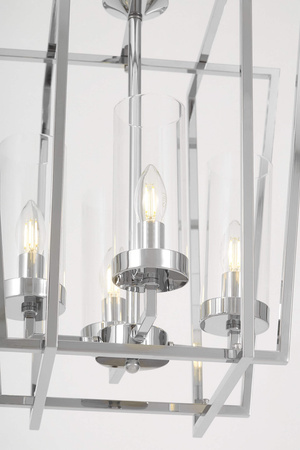 NOWOCZESNA LAMPA WISZĄCA CHROMOWANA ARES W4