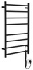 REDONDO elektryczna suszarka na ręczniki, okrągła, 500x900 mm, 75 W, czarny mat