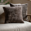 Basketweave Cushion Chocolate 2pk 450x450mm