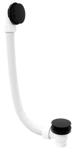 Zestaw odpływowy, klik-klak, długość 1200mm, korek 72mm, czarny mat