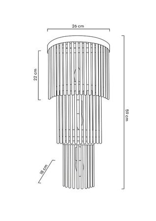 MOOSEE lampa ścienna ESTRO złota