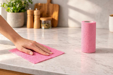 Rolka / ścierki z mikrofibry SHP CLINT    różowe