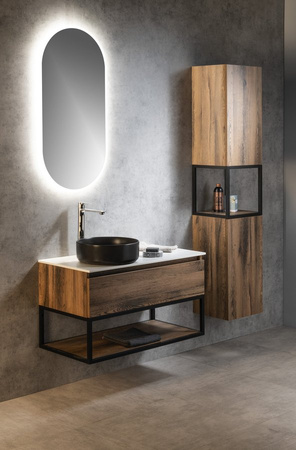 SKARA blat Rockstone 81,2x12x46cm, biały mat