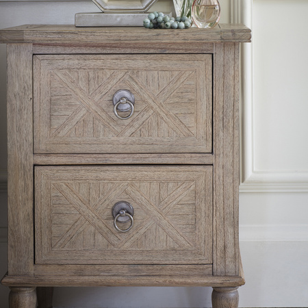 Szafka nocna Mustique z 2 szufladami 500 x 400 x 665 mm