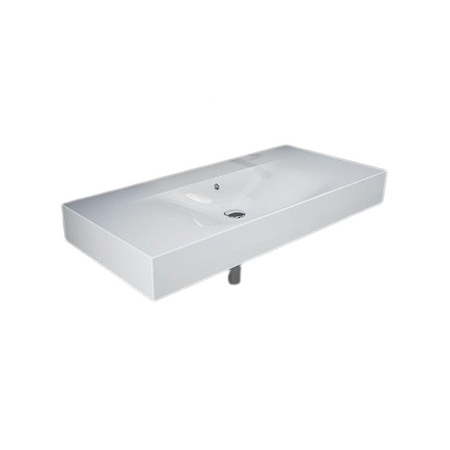 Zestaw DES Umywalka bez otworu & Szafka Joy podumywalkowa podwieszana 100 biała