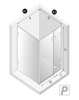 Kabina prysznicowa OXIA 1D P prostokątna 110x120x200 szkło czyste 8mm Active Shield 2.0