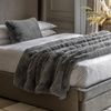 Roscose Faux Fur Throw Smoke Grey 1500x2000mm