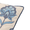 Fleur Embroidered Cushion Ink Blue 450x450mnm