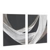 Obraz w ramie „Curve Appeal” – czarny, 50 × 3 × 65 cm, zestaw 2 szt.