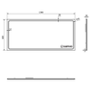 Lustro GEMINI z oświetleniem LED 130x60cm