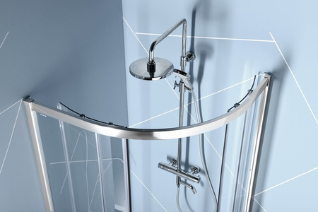 EASY kabina prysznicowa półokrągła 1200x800mm, L/R, szkło czyste