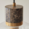 Travi 1 Pendant Light Dark Brown Emperador Marble