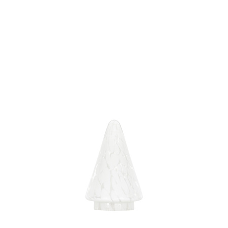 White Confetti Glass Tree Decoration 100x100x150mm