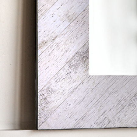 Lustro Hackney – szare, 90 × 3 × 110 cm