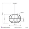 LAMPA WISZĄCA LOFT CZARNO-MOSIĘŻNA MONTEREY W5