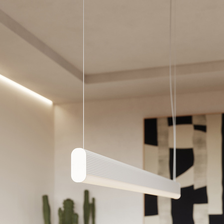Lampa wisząca FARGE biała LED 3000K