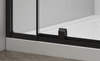 EASY BLACK drzwi prysznicowe obrotowe 880-1020mm, szkło czyste