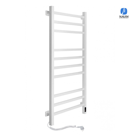Elektryczny grzejnik łazienkowy Navin Loft 500х1000 Sensor biały lewy timer