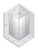 Kabina prysznicowa AVEXA NICKEL BRUSHED 2D kwadratowa 100x100x200 szkło czyste 6mm Active Shield 2.0