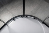 SIGMA SIMPLY BLACK kabina prysznicowa półokrągła 800x800mm, R550, szkło czyste