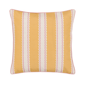 Calivana Stripe Cushion Ochre/Pink 450x450mm