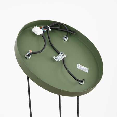 Lampa wisząca ESTRIA 3P beżowa/zielona oliwka