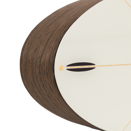 Greenwich Mantel Clock Dark Walnut 130x270x55mm