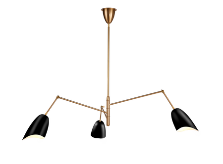 Lampa wisząca RAGNO czarna 150 cm