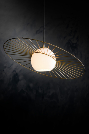 SOL 1 CZARNY_ ZŁOTY lampa wisząca