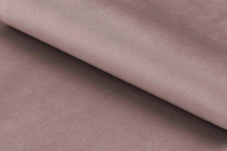 Szezlong Slinky – dusty rose welur, pikowania poziome ACTONA