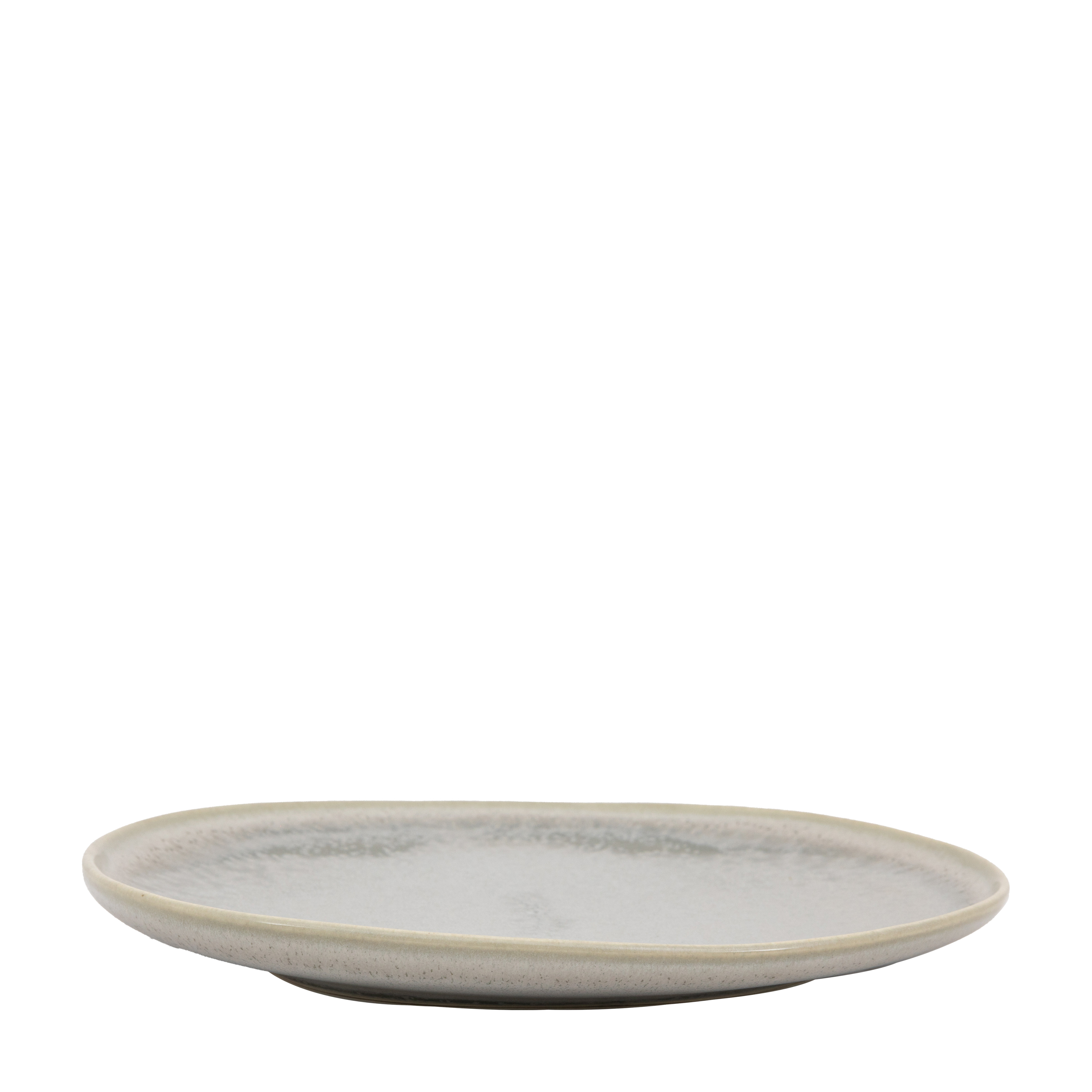 Talerz deserowy Pebble Glaze – kamienny, 21 × 21,5 × 2,5 cm, zestaw 4 szt.