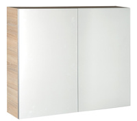 VEGA szafka z lustrem, 80x70x18cm, dąb platin