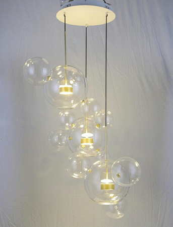 MOOSEE lampa wisząca CAPRI DISC 3 złota