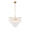 Toulouse 12 Pendant Light Clear Ribbed Glass