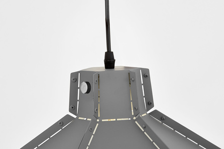 LAMPA SUFITOWA WISZĄCA LOFT SZARA CONA W1