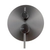 Bateria prysznicowo wannowa podtynkowa dwufunkcyjna, gun metal