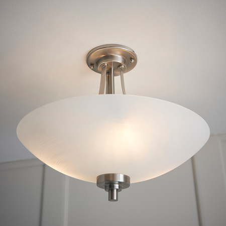 Welles Ceiling Lamp Satin Chrome