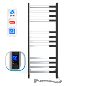 Elektryczny grzejnik łazienkowy drabinkowy NIERDZEWNY AVANGARD Sensor 480х1200 Prawa strona podłączenia, sterowanie dotykowe, regulator temperatury, Timer pracy, WiFi, Tuya, SmartLife