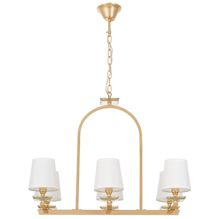 LAMPA WISZĄCA BIAŁO-ZŁOTA LIMERA W6