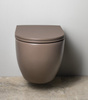 INFINITY miska WC wisząca, Rimless, 36,5x53cm, taupe
