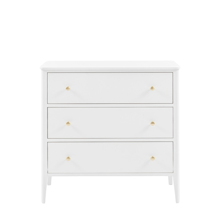 Acton 3 Drawer Chest White 870x450x870mm