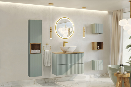 Zestaw meblowy 80cm z blatem i umywalką nablatową Beyond