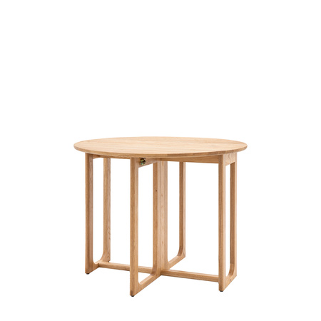 Craft Folding Dining Table Natural 1000x1000x750mm